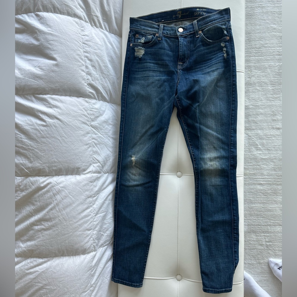 Seven 7 skinny jeans size 26 blue